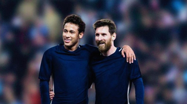 Messi has a close relationship with Neymar.